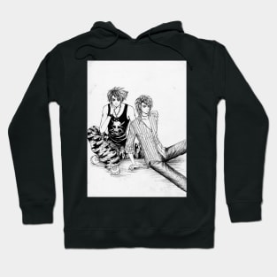 Drawing of Two Boys 2007 Hoodie